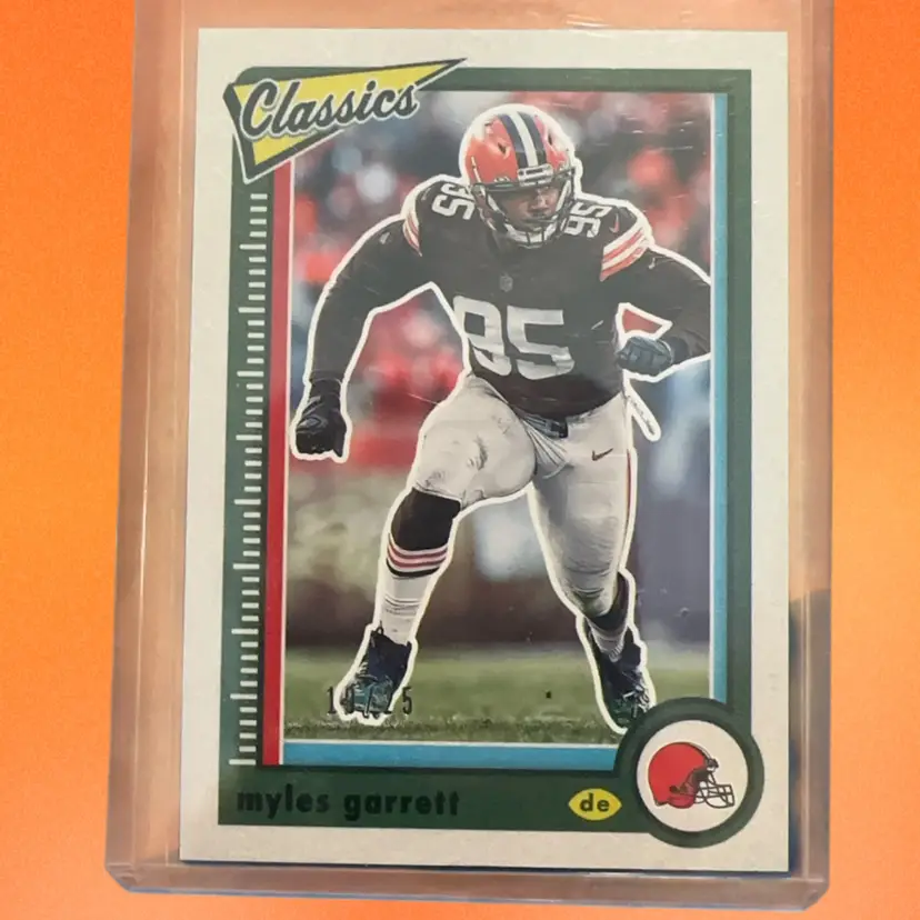 Myles Garrett SP Blank Back /25! Cleveland Browns