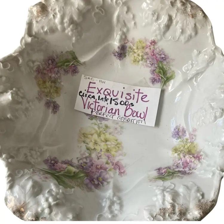 Late 1800’s Victorian Bowl