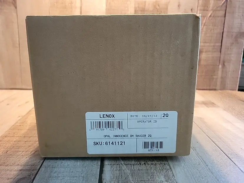 NEW 12 Lovely LENOX OPAL INNOCENCE Classics Collection 6" SAUCERS In Box 2012