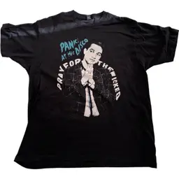 2018 Panic! At The Disco Pray For The Wicked Tour Black Band T-Shirt - XL