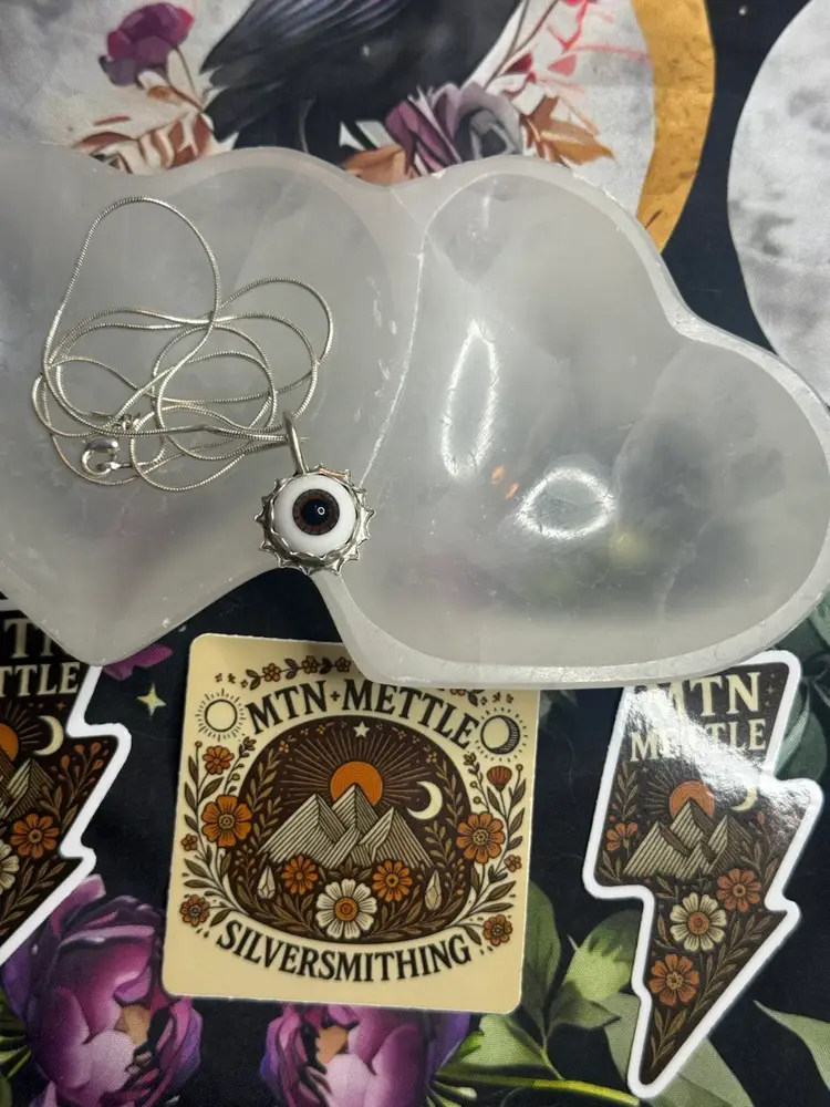 Glass Eyeball Necklace