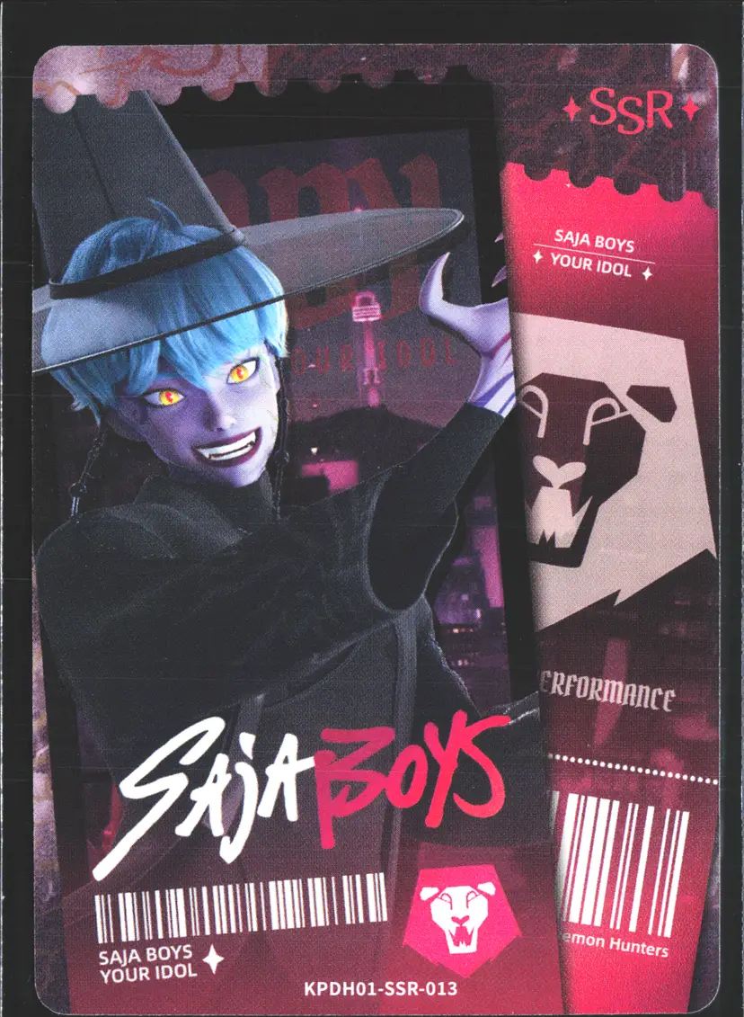 Baby Demon Saja Boys Trading Card SSR Foil KPop Demon Hunters 2026 Kayou