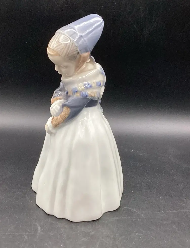 #3406 - Royal Copenhagen Figurine, Girl No 1251, EUC, SIGNED; 8” Tall