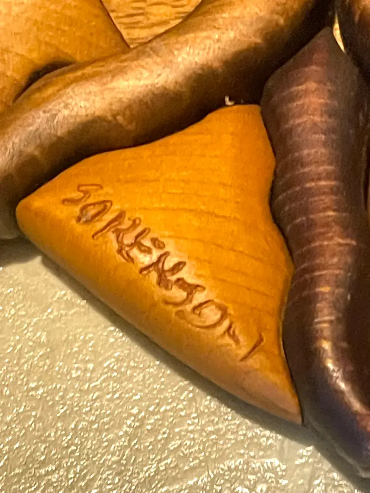 Signed Sorenson-Wobig Carved Tree Wall Hanging