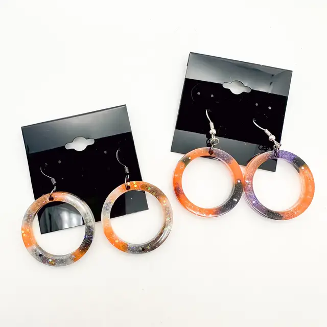 Halloween Colored Resin Earring SETS