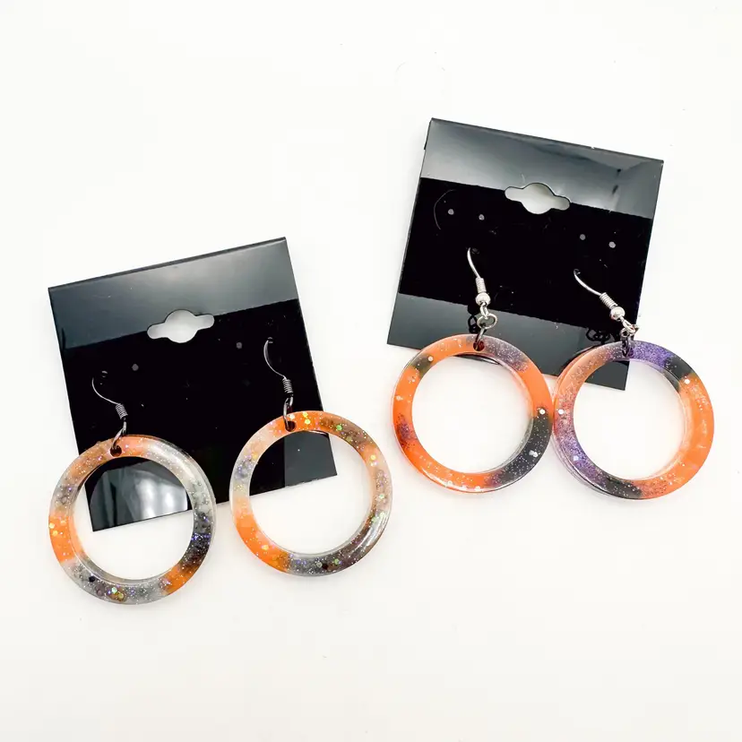 Halloween Colored Resin Earring SETS