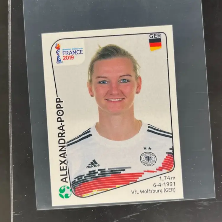 Alexandra Popp 2019 Panini Women’s World Cup Sticker Germany Card
