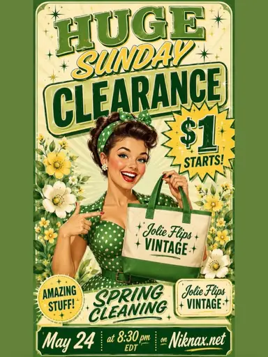 SPRING CLEANING TIME!! GREAT DEALS STARTING AT JUST $1!