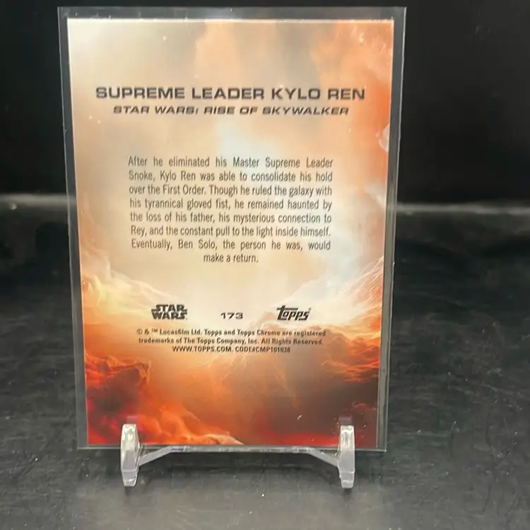 2025 Topps Chrome Star Wars Kylo Ren Prism Refractor