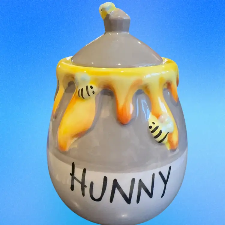 Winnie The Pooh Honey Pot Jar  No / Dipper