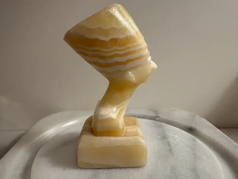 Nefertiti Onyx Alabaster 4.5” Bust Queen