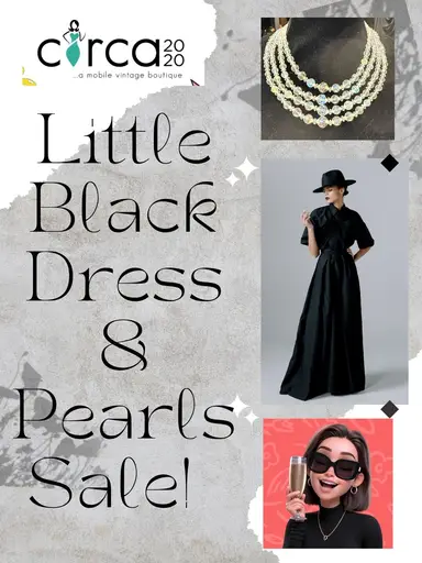 Little Black Dress And Pearls Sale 8pm est 