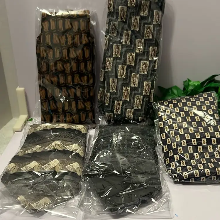 Five 100% silk ties 3 Zylos George Machado