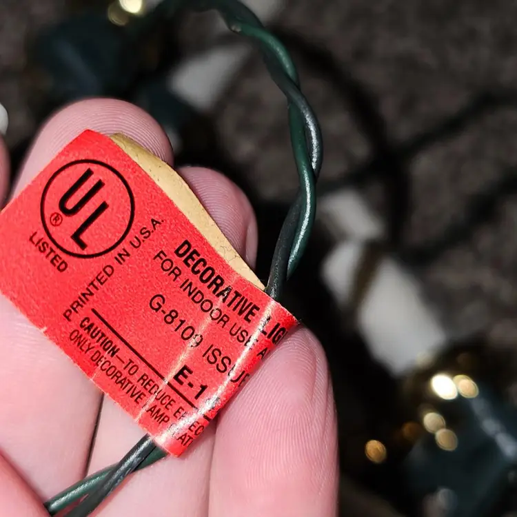 Vintage Christmas Candle String Lights