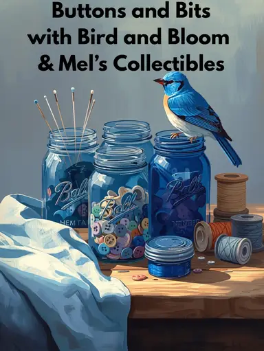 Buttons and Bits with Bird And Bloom- Cohost Mel’s Collectibles