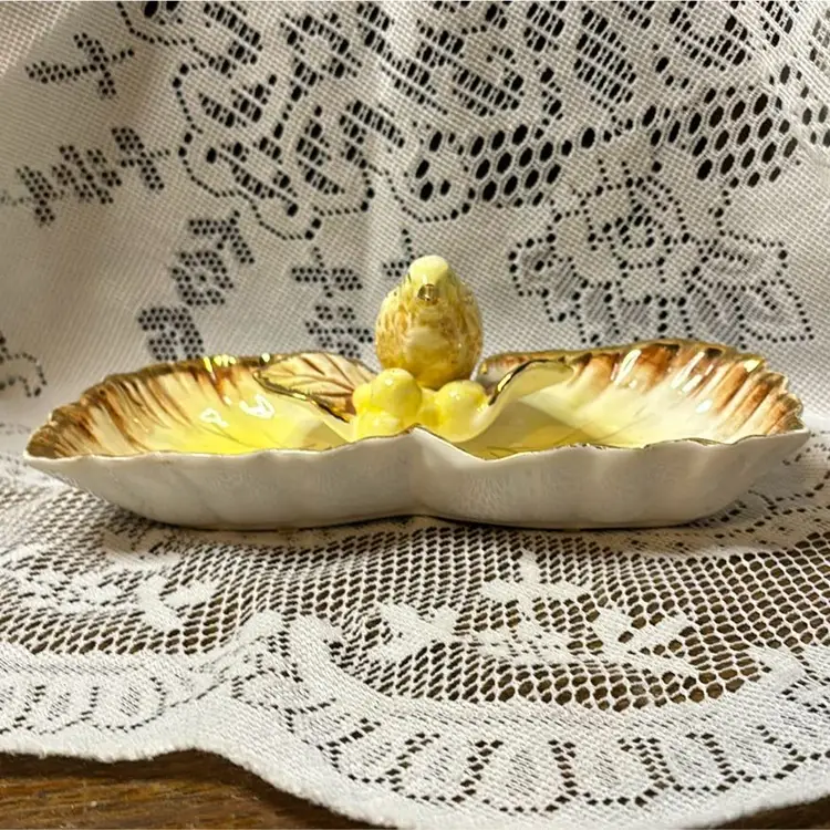 Japan Yellow Bird Trinket Dish