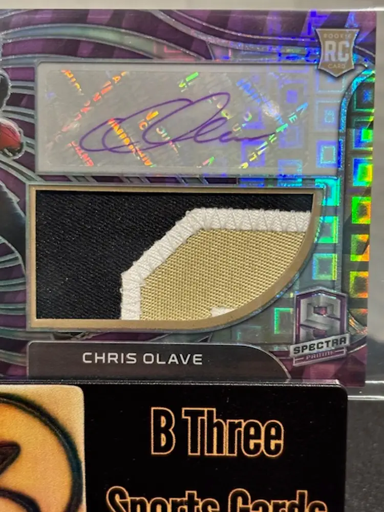 CHRIS OLAVE 2022 Spectra #RAD-COL RPA RC Auto Purple 30/30 Radiant Rookie A0897