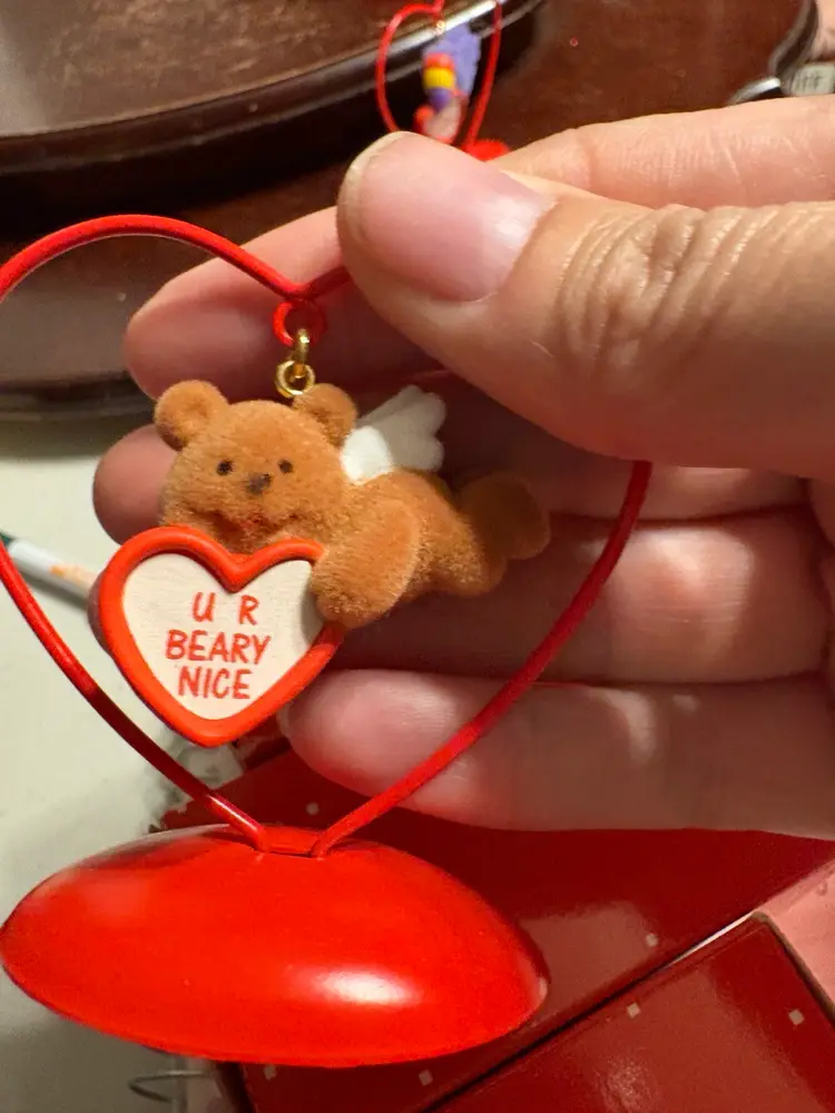 Set Of 3 Avon Love Notes Ornament Set