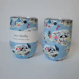 Vera Bradley Stainless Steel 12 oz Wine Tumbler Beach Treasures NWT (1 available)
