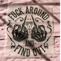 FAFO Black shirt Design For Sizes S-M