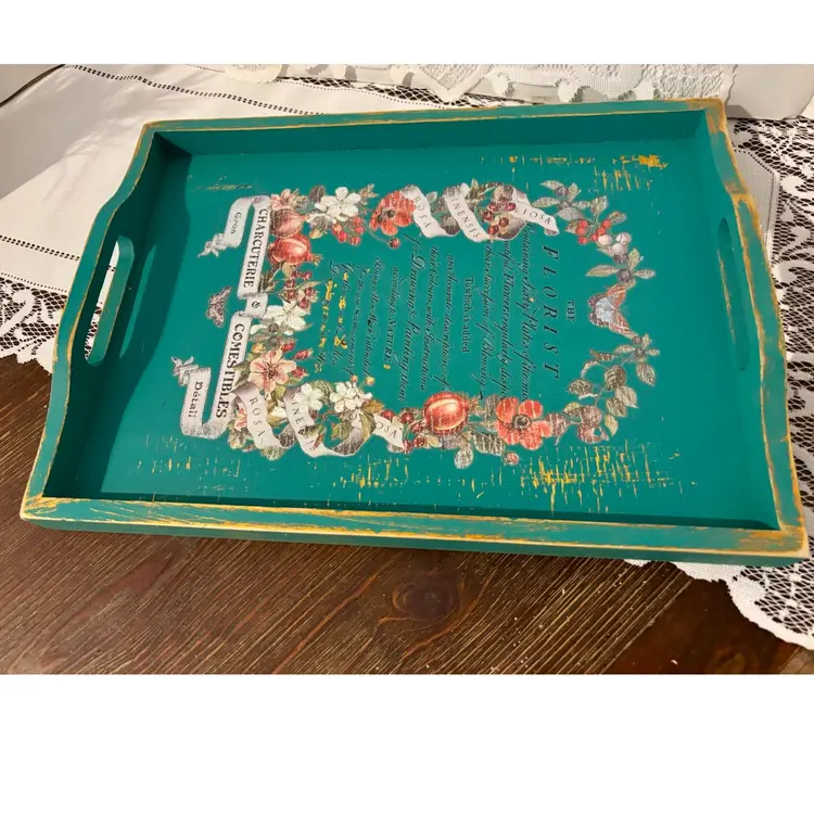 Up-Cycled Wood Tray 14.5x10.5