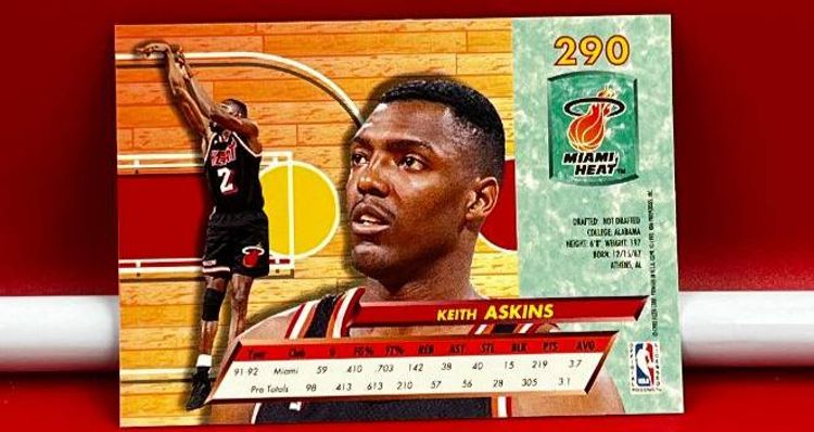1993 Fleer Ultra Collector Basketball Trading Card Heat Keith Askins #290