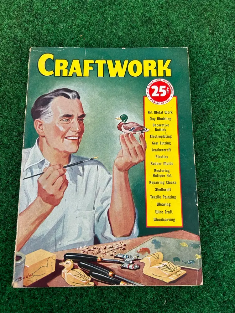 Vintage 1940 Craftwork A Science And Mechanics Publication