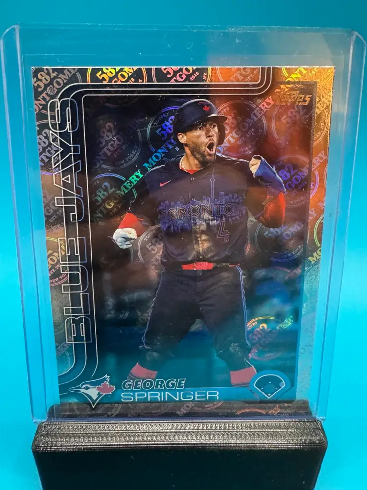 George Springer Topps Montgomery Club Foil Toronto Blue Jays