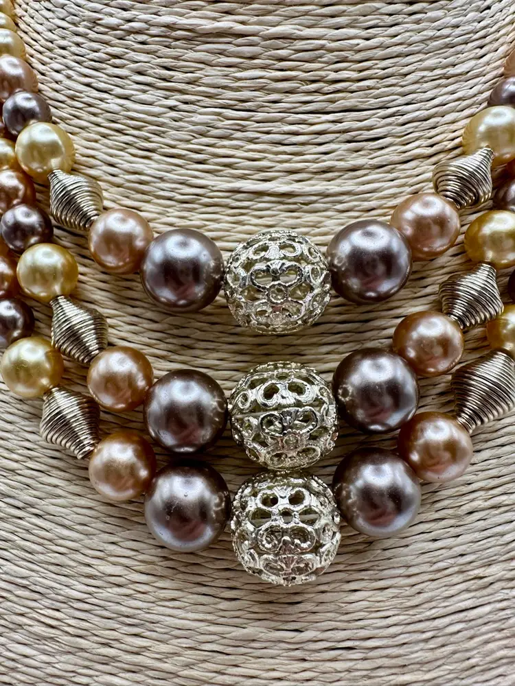 Vintage Japan Faux Pearl Necklace