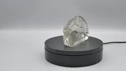 Dolphin with Baby Intaglio Clear Ice Art Glass Paperweight Coastal Beach Candle Decor 4"