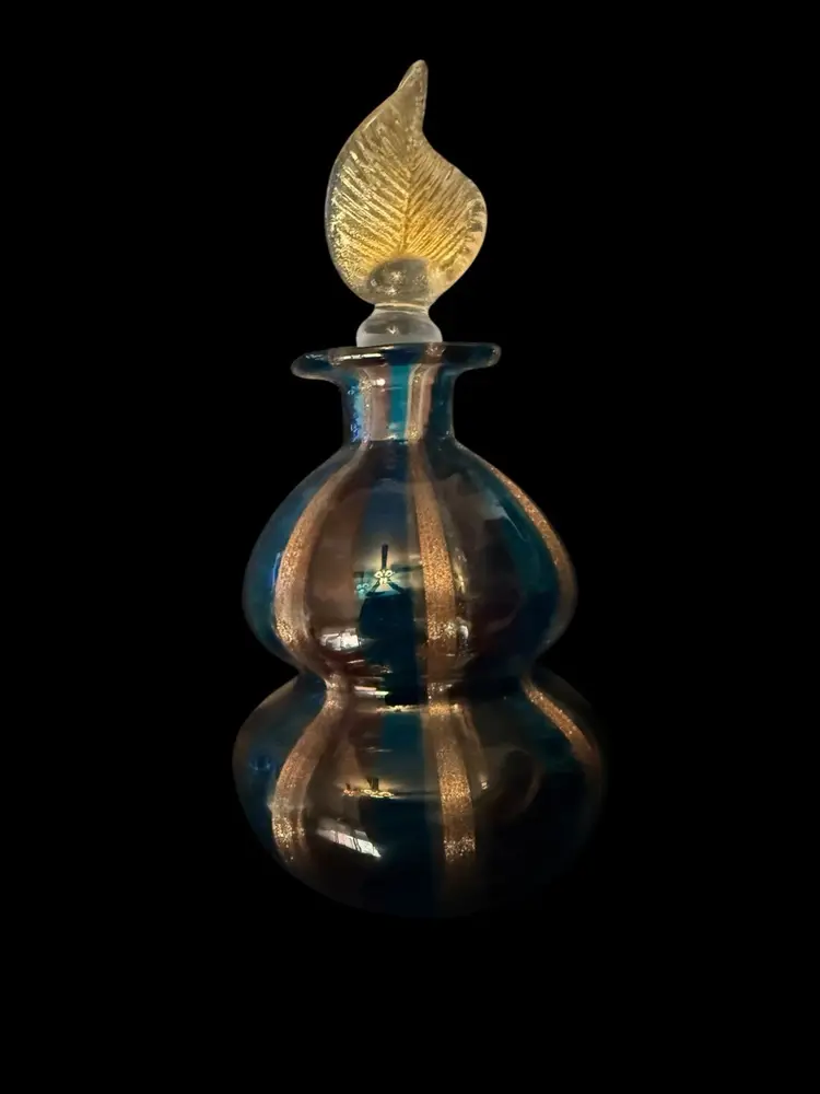 Murano Glass Perfume Bottle 6”