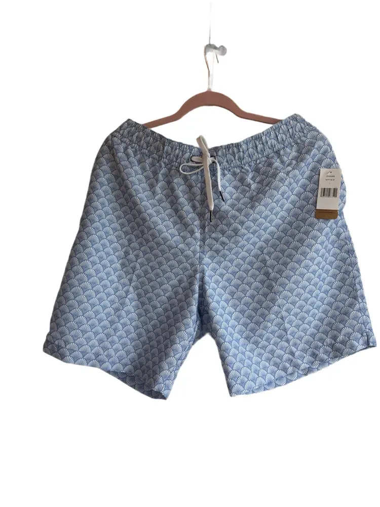 Saks Fifth Avenue -New Swim Trunks Blue Large # 13