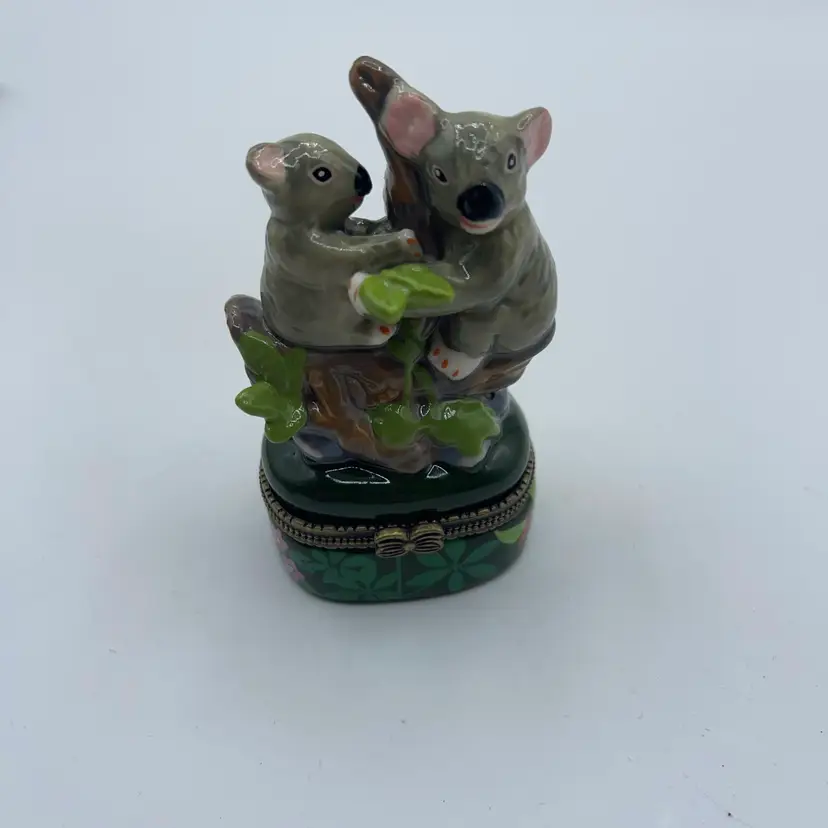 Koala And Baby Trinket Box