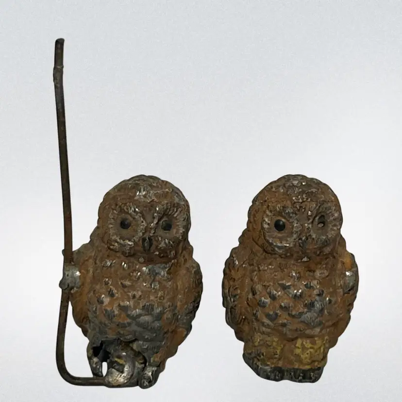 Metal Owls Set of 2 | 1.5”