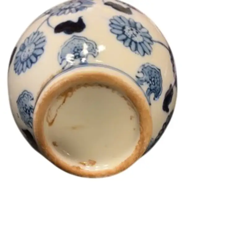 Blue And White Bud Vase