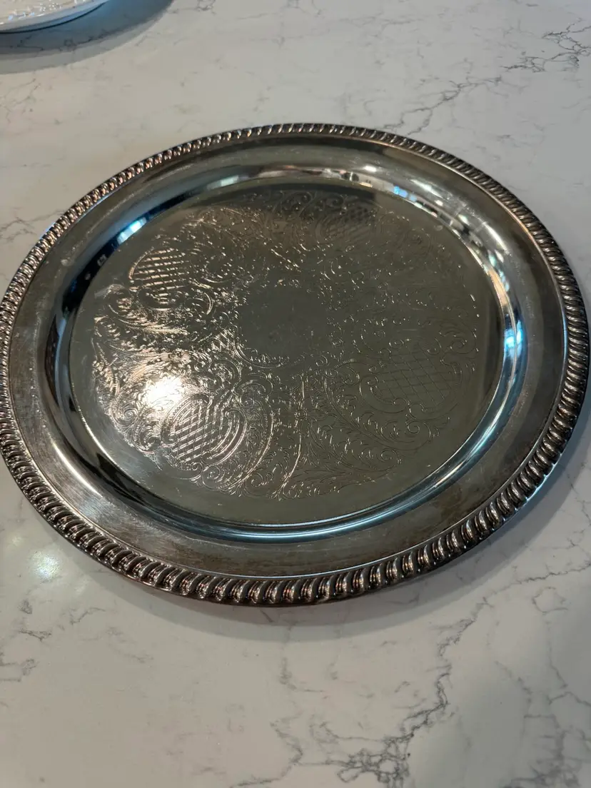 Large Silver Plate Tray