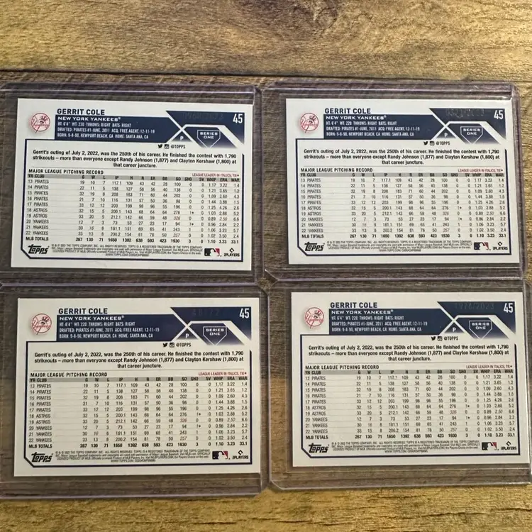 2023 Topps Gerrit Cole #’ Lot 