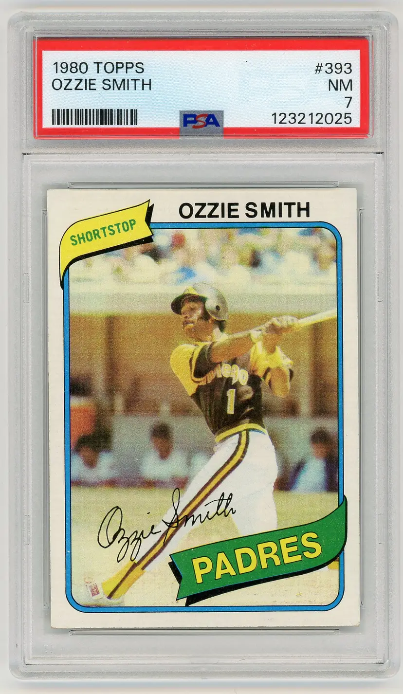 ⚾ OZZIE SMITH | 1980 Topps #393 | PSA 7 NM | San Diego Padres | Hall of Famer