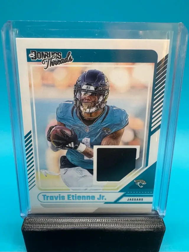 Travis Etienne Donruss Threads Jersey Relic Jacksonville Jaguars