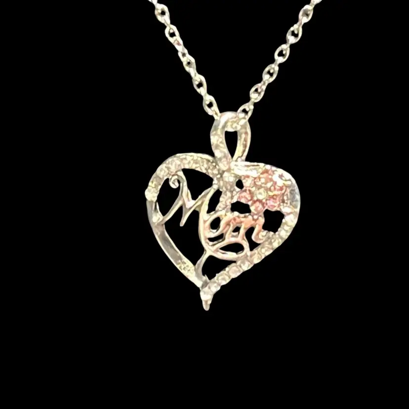 Necklace As Pictured Mom With Pink Flower