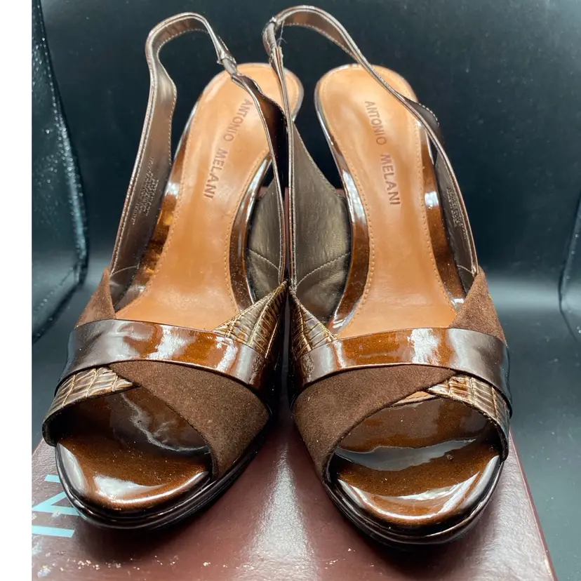 Antonio Melani Leather 3” Heel Size 8