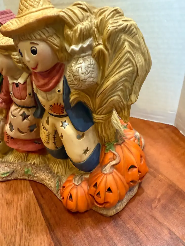 Partylite Votive Halloween Pumpkins Scarecrow