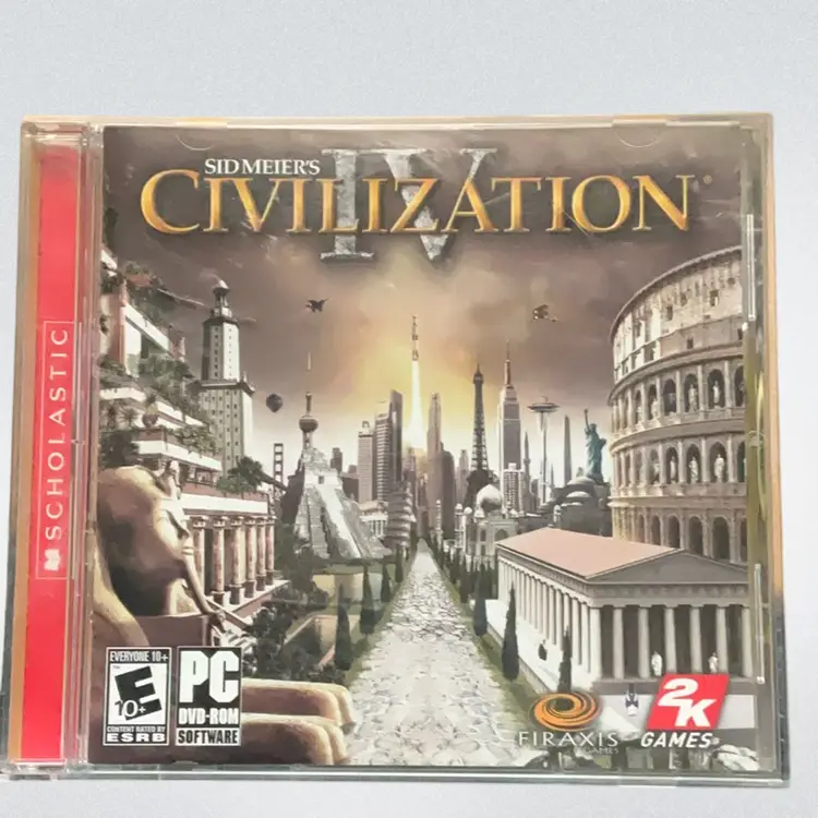 Civilization IV (4) PC Game 2005 Like New Case+Art+ Disc+ Booklet