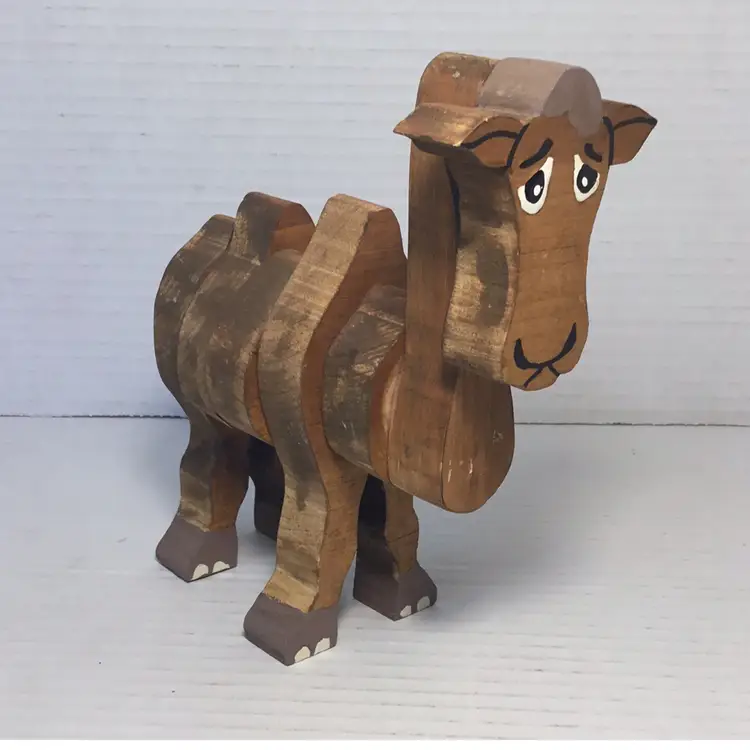 Folk Art Primitive Rustic Camel Handmade