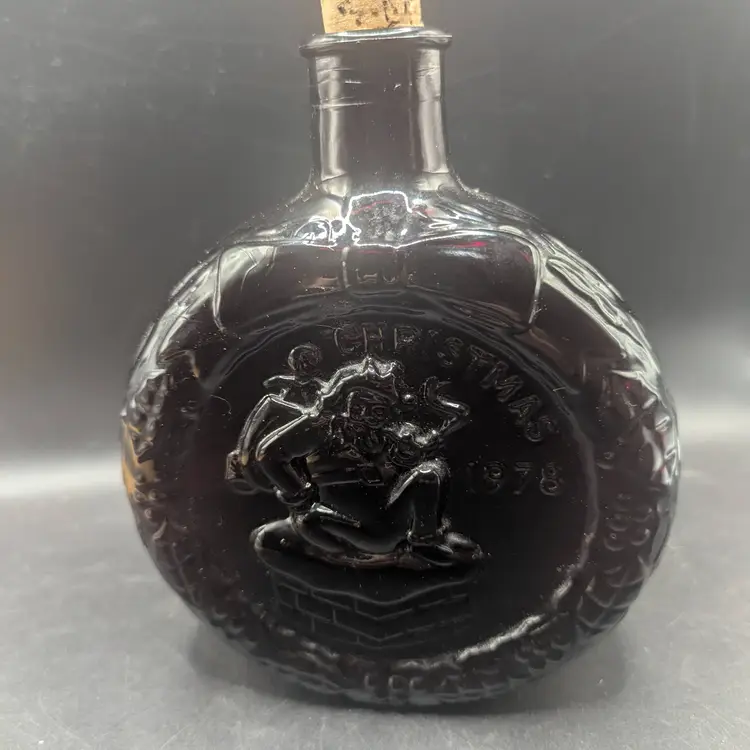 Vintage 1978 Wheaton Hand Blown Red Glass Collectible Bottle First Edition Christmas Season in Melville, NJ.