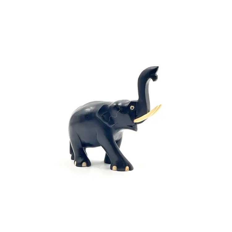 Vintage Elephant Figurine Made In Ceylon (Now Sri Lanka)Pre-1972