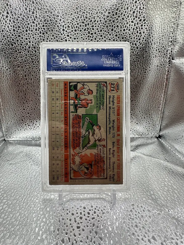 Foster Castleman 1956 Topps PSA 5* New York Mets