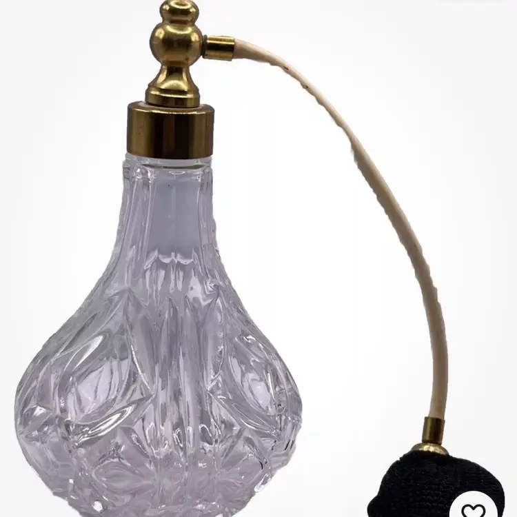 Vintage Gregor Bavaria West Germany Crystal Atomizer Perfume Bottle