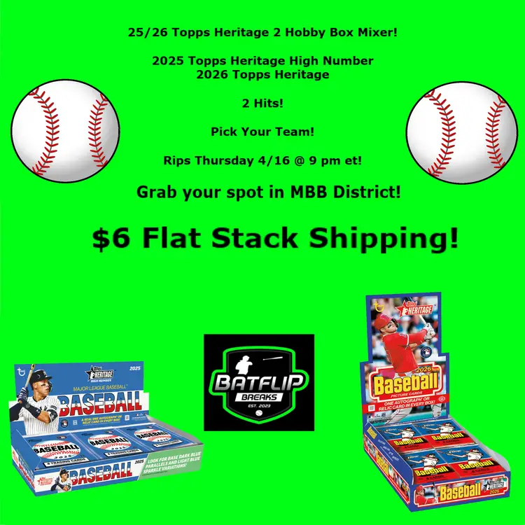 25/26 Topps Heritage 2 Hobby Box Mixer #BFB37