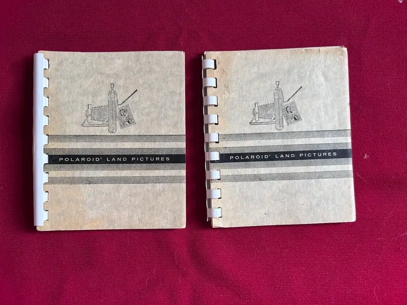 Vtg Polaroid Land Camera Pictures Photo Albums (2)